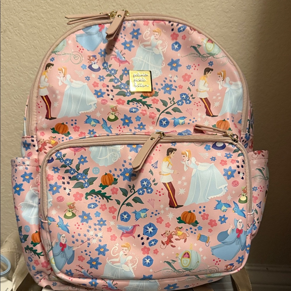 Cinderella Disney Pink and Blue Princess Diaper Backpack